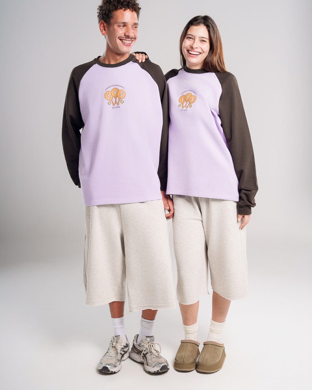 Heather Grey Oversized Sweat Jorts Jorts IN YOUR SHOE S