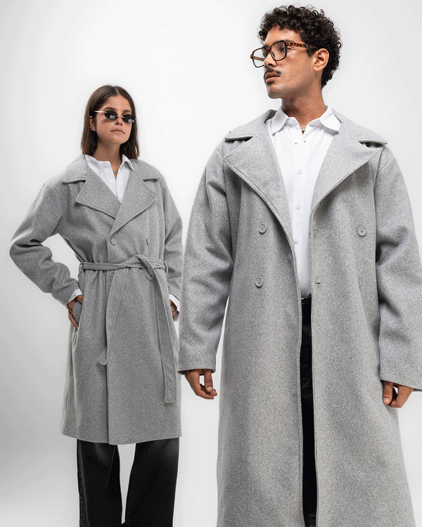 Grey Oversized Coat