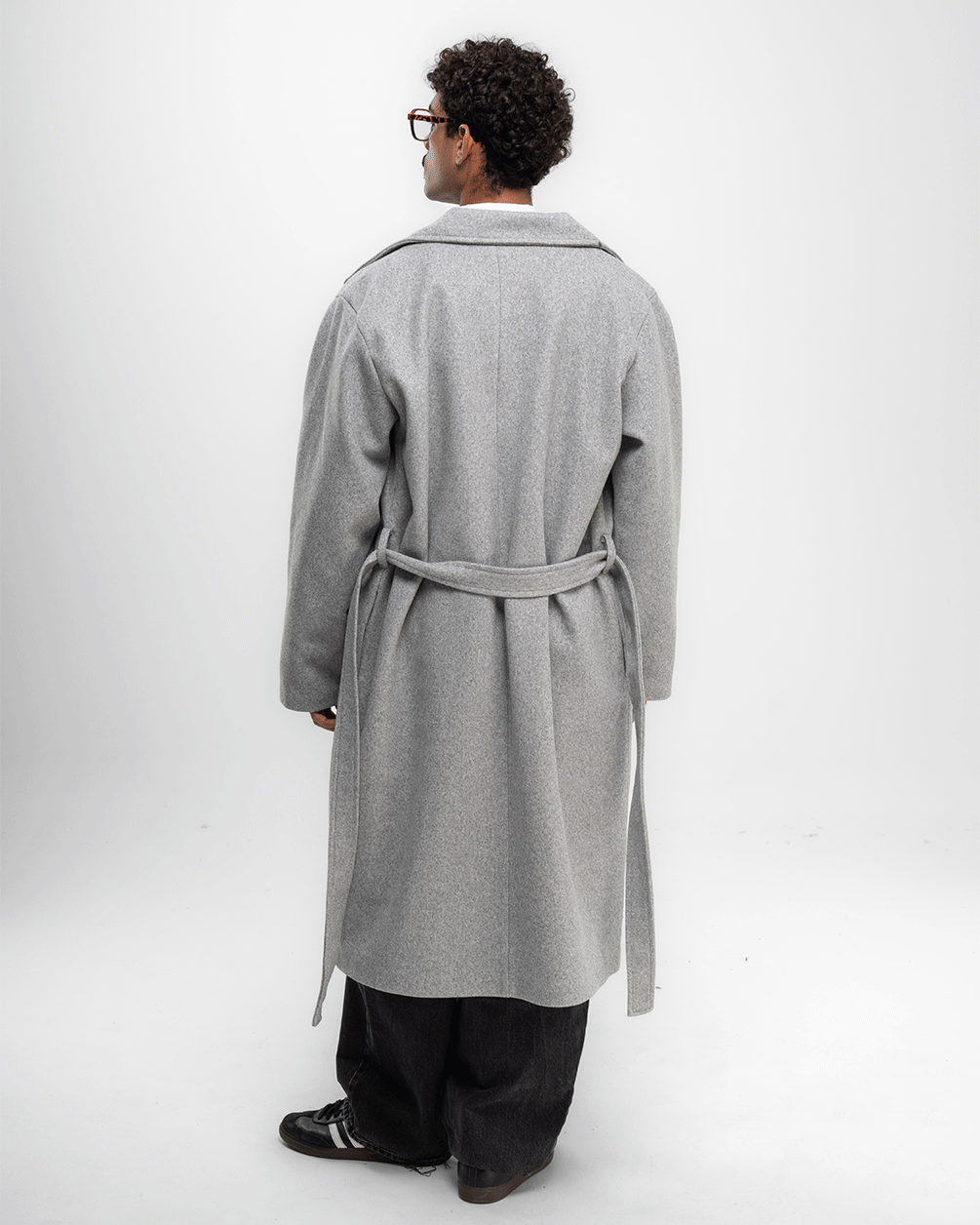 Heather Grey Oversized Wool Coat Coats IN YOUR SHOE