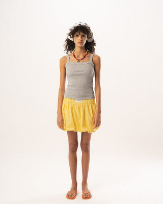 Heather Grey Ribbed Tank Top Tank Tops IN YOUR SHOE S