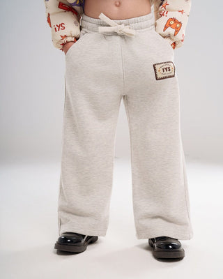 Heather Grey Wide Leg Kids Sweatpants Swants (Kids) IN YOUR SHOE 2-3