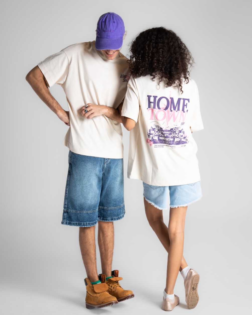 Hometown Oversized Tee Printed Oversized Tees IN YOUR SHOE S