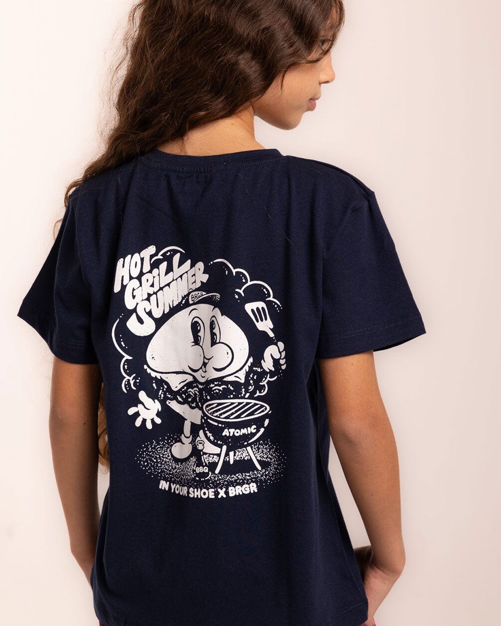 Hot Grill Summer Printed Kids Tee Kids Regular Printed Tees IYS X BRGR