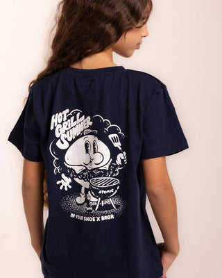 Hot Grill Summer Printed Kids Tee Kids Regular Printed Tees IYS X BRGR