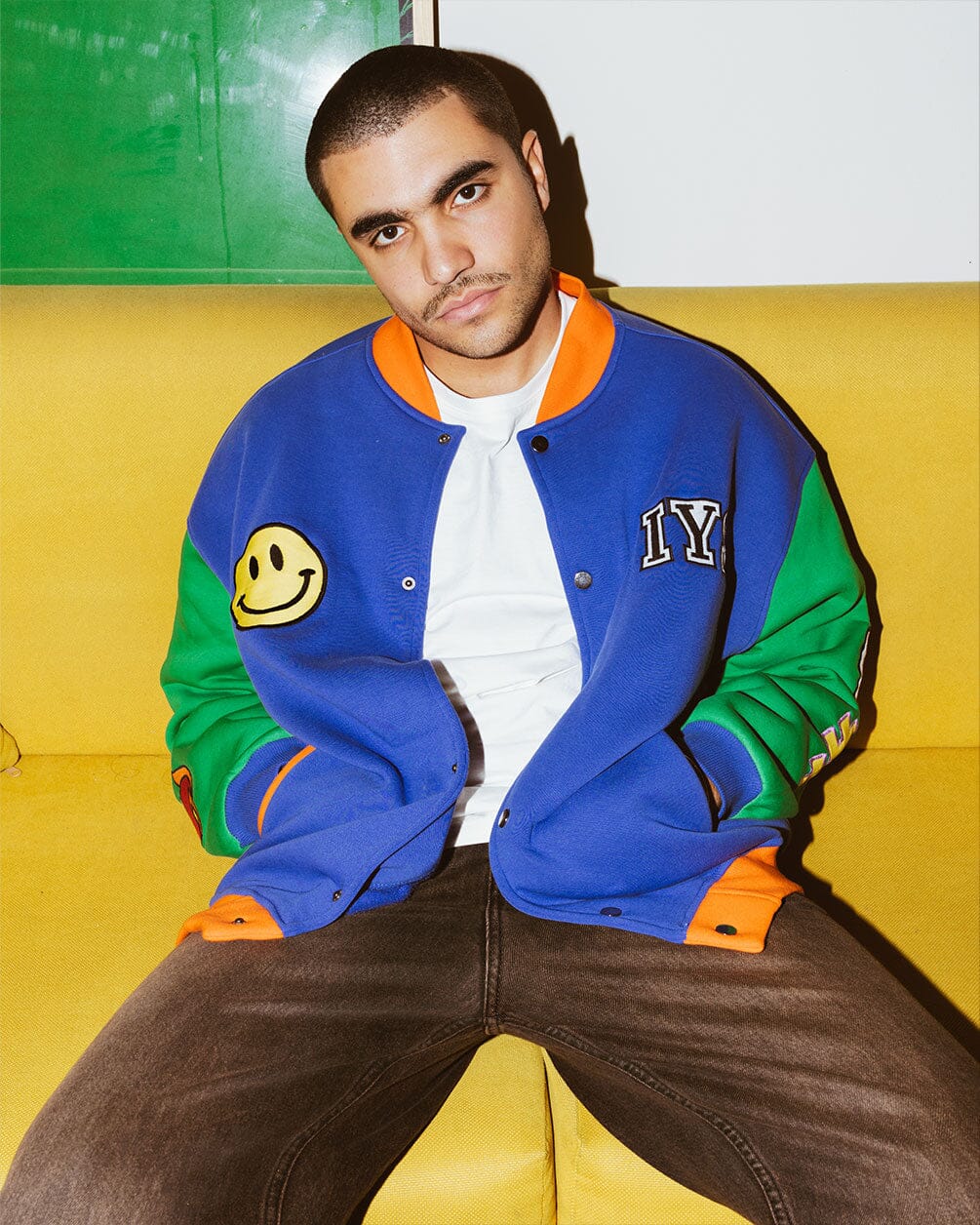 Hustle Varsity Jacket Varsity Jacket IN YOUR SHOE L-XL