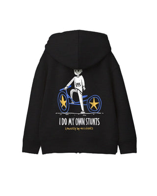 I Do My Own Stunts Oversized Kids Zip-Up Hoodie Zip-Up Hoodies(Kids) IN YOUR SHOE