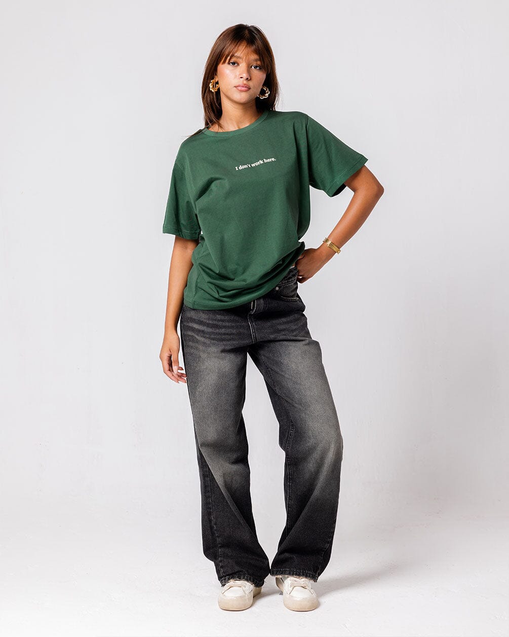 I Don't Work Here Regular Tee Printed Regular Tees IN YOUR SHOE S