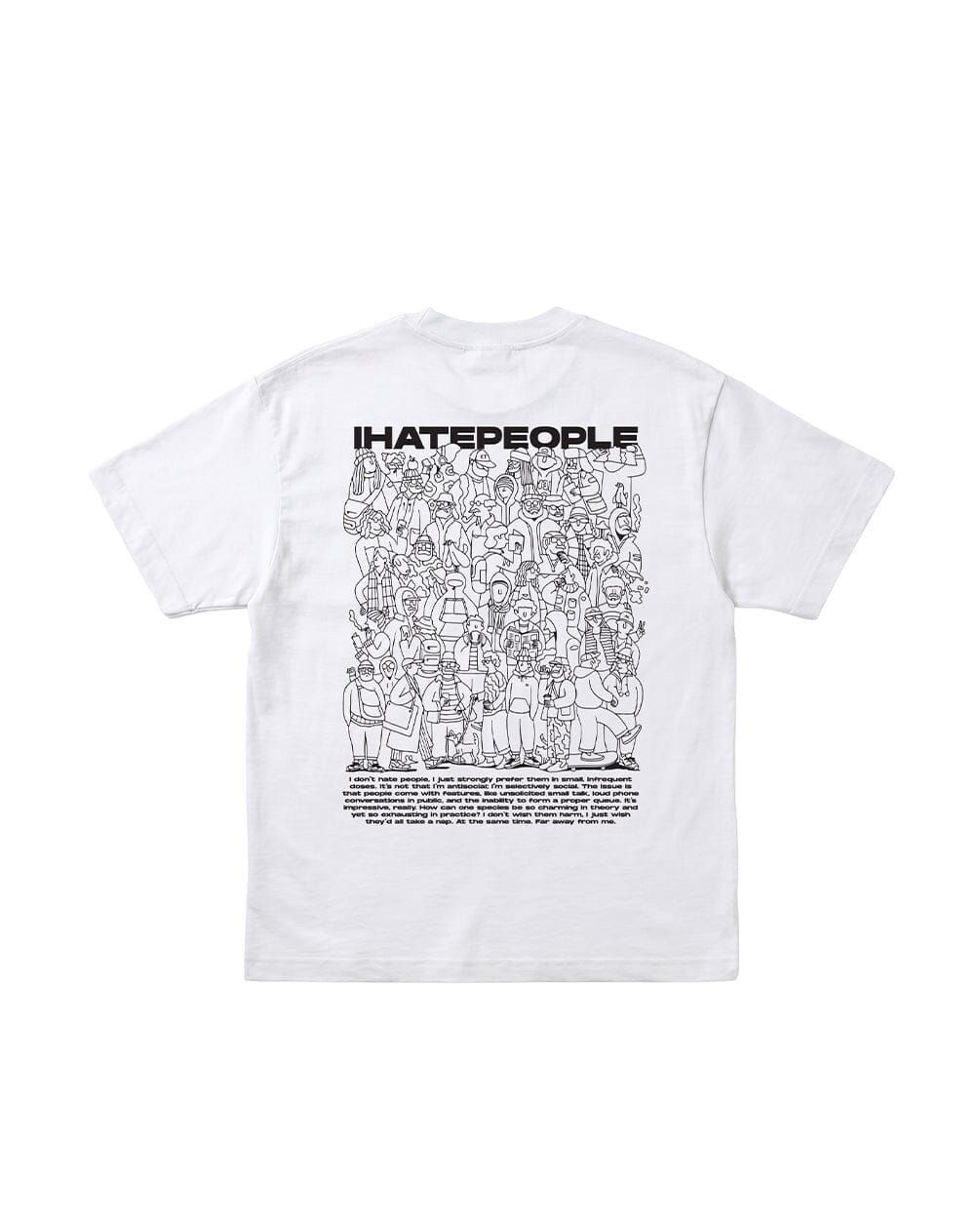I Hate People Oversized Tee Printed Oversized Tees IN YOUR SHOE