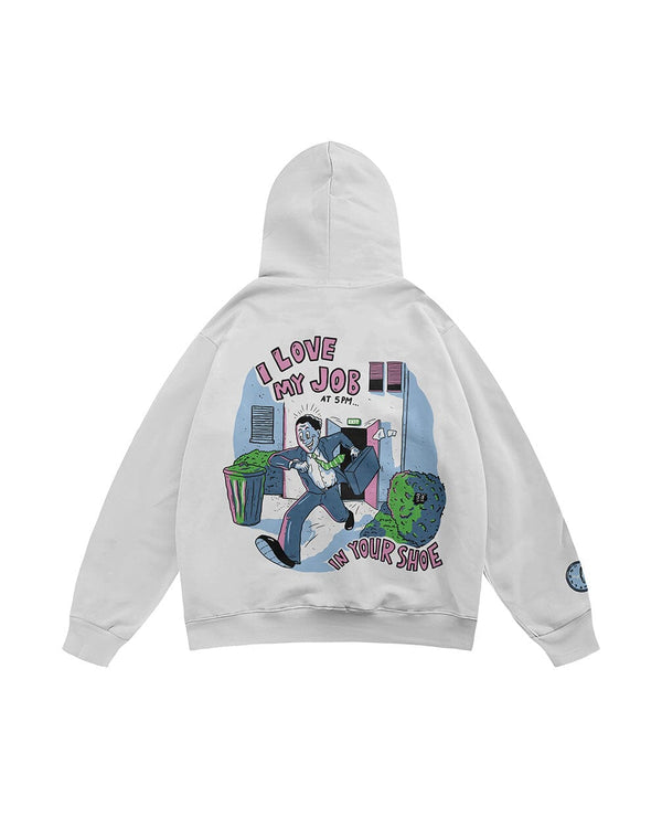 I Love My Job Oversized Hoodie