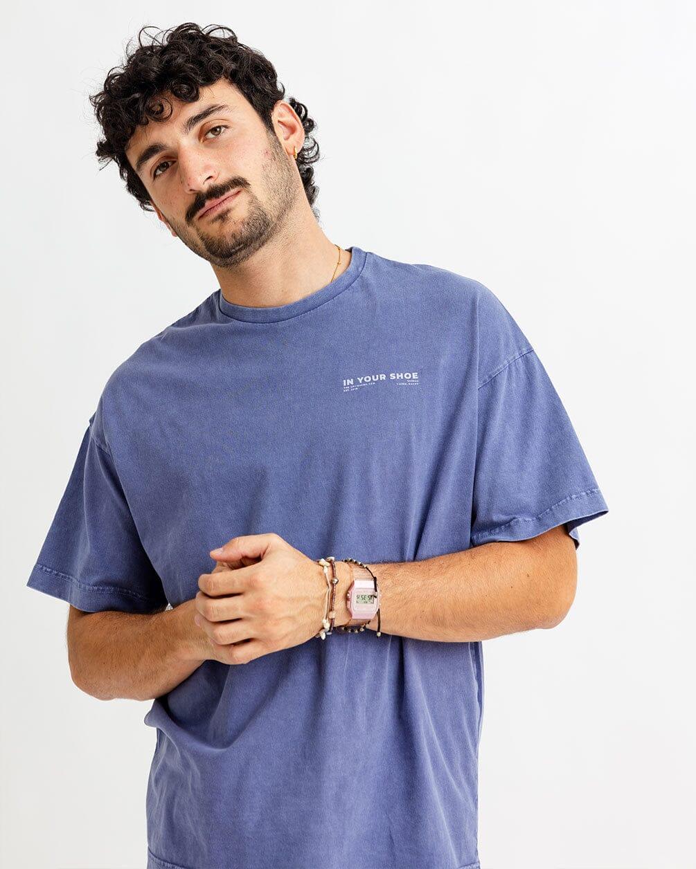 Indigo Acid Washed Oversized Tee Washed Oversized Tee IN YOUR SHOE