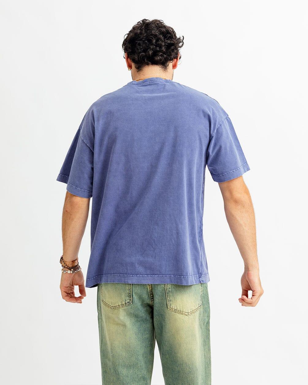 Indigo Acid Washed Oversized Tee Washed Oversized Tee IN YOUR SHOE