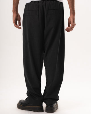 Male Dark Grey Loose Office Pants