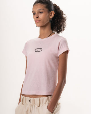 Rose Pink Loose Fit Baby Tee