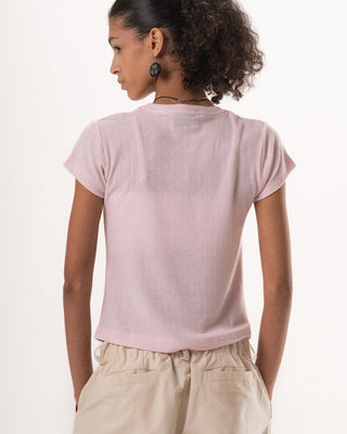 Rose Pink Loose Fit Baby Tee