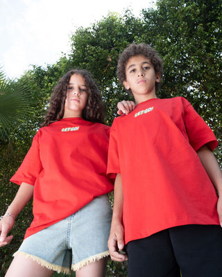 Let Go Oversized Kids Tee Kids Printed Oversized Tees IN YOUR SHOE 3