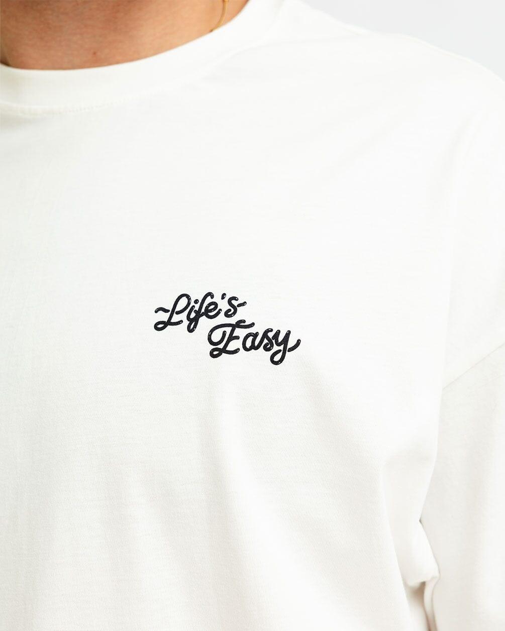 Life's Easy Printed Oversized Tee Printed Oversized Tees IN YOUR SHOE
