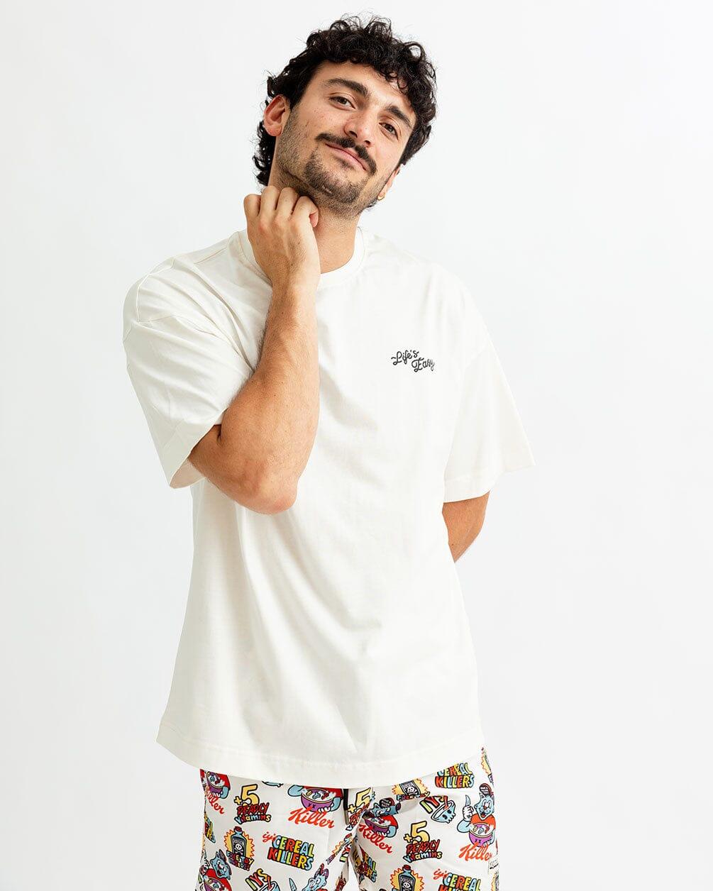 Life's Easy Printed Oversized Tee Printed Oversized Tees IN YOUR SHOE M
