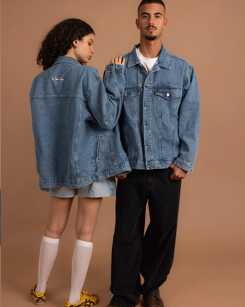 Light Blue Oversized Denim Jacket Denim Jacket IN YOUR SHOE