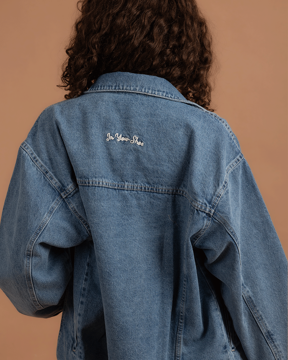 Light Blue Oversized Denim Jacket Denim Jacket IN YOUR SHOE