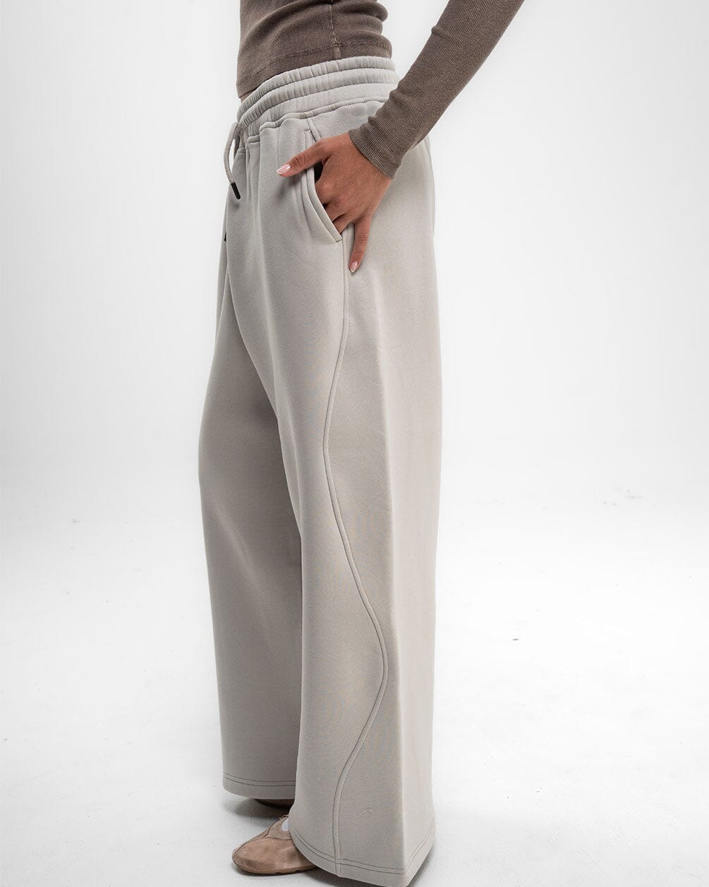Light Grey Super Loose Swants Swants IN YOUR SHOE