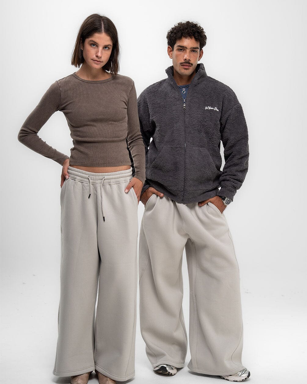 Light Grey Super Loose Swants Swants IN YOUR SHOE S