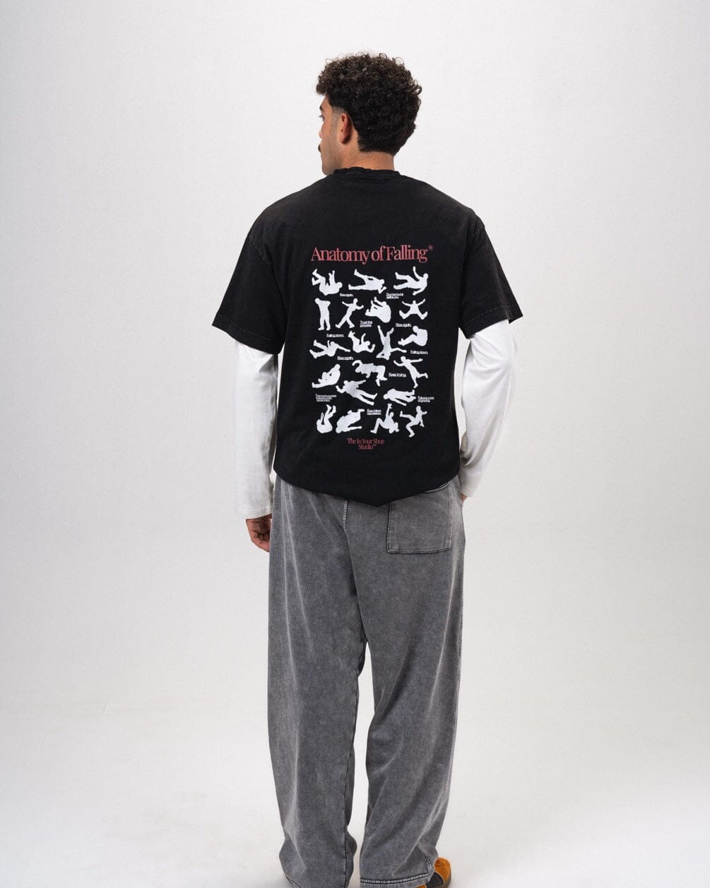 Light Grey Washed Wide Leg Swants Swants IN YOUR SHOE L
