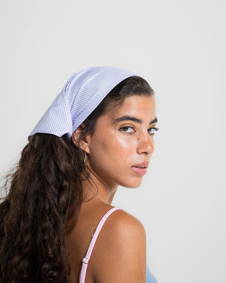 Lilac Striped Bandana Bandana IN YOUR SHOE