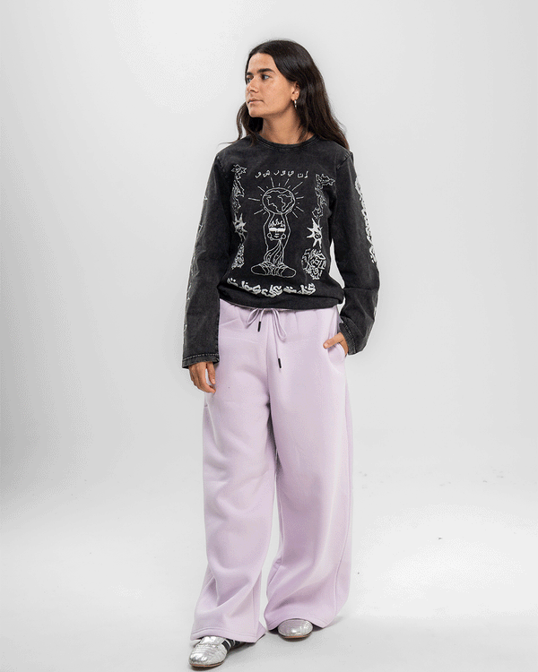 Lilac Super Oversized Sweatpants