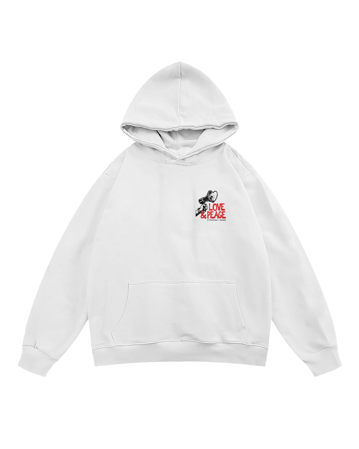 Love and Peace Boxy Hoodie Boxy Hoodies IN YOUR SHOE L