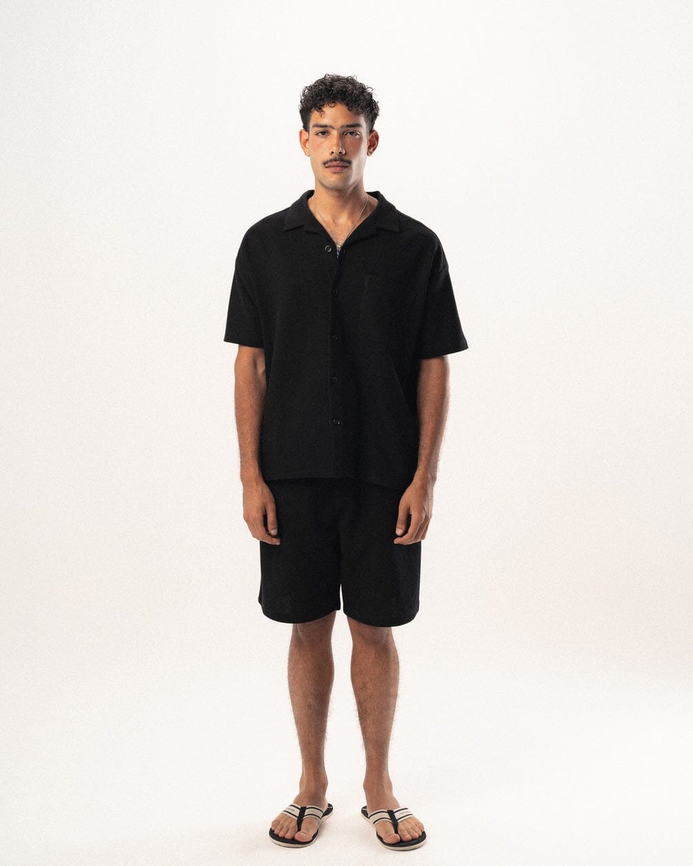 Male Black Waffle Set Waffled Set IN YOUR SHOE S S