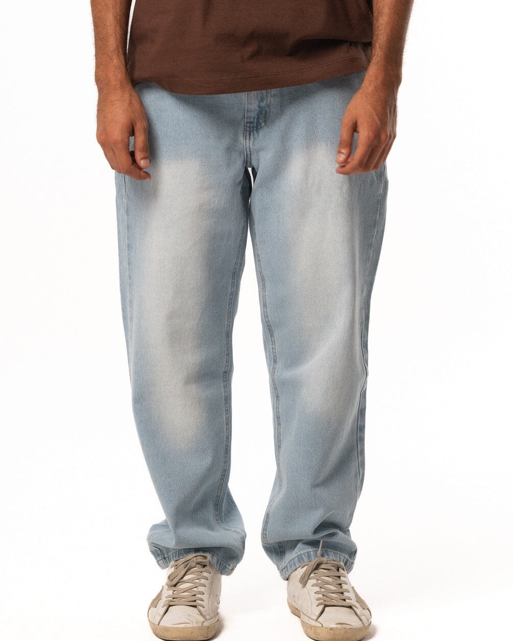 Male Blue Straight Leg Jeans Jeans IN YOUR SHOE 32