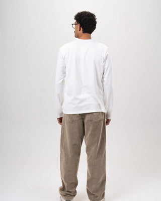 Male Brown Corduroy Washed Loose Fit Pants Pants IN YOUR SHOE 34