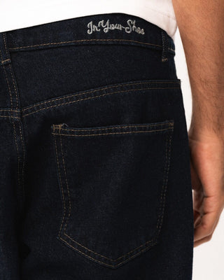 Male Dark Blue Straight Leg Jeans Jeans IN YOUR SHOE