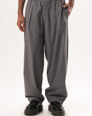 Male Grey Loose Office Pants Pants IN YOUR SHOE M