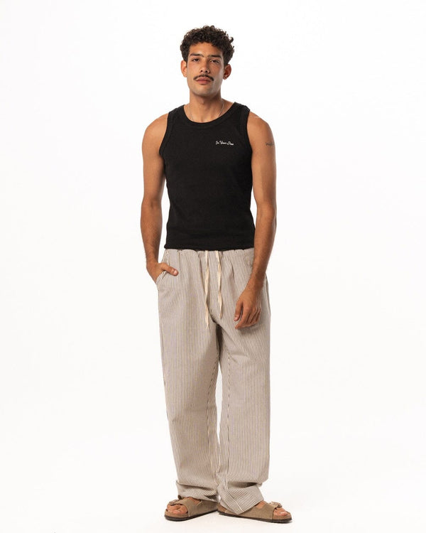 Male Striped Gabardine Pants