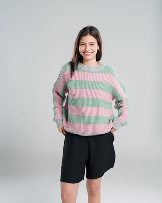 Mint and Poudre Balloon Knitwear Pullover Knitwear IN YOUR SHOE L