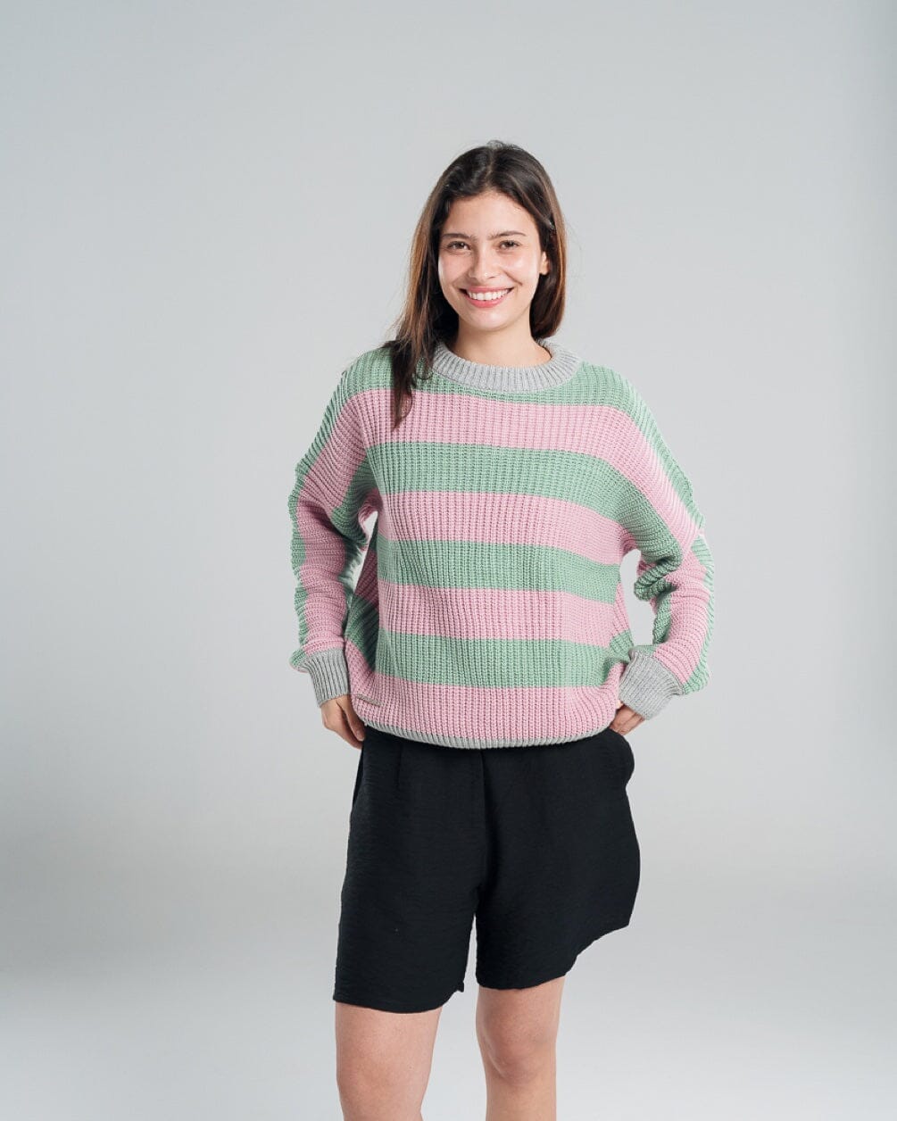 Mint and Poudre Balloon Knitwear Pullover Knitwear IN YOUR SHOE L