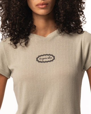 Mint Green Loose Fit Baby Tee Baby Tees IN YOUR SHOE