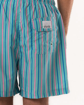 Mint Green Stripes Swim Shorts Swim Shorts IN YOUR SHOE XXL