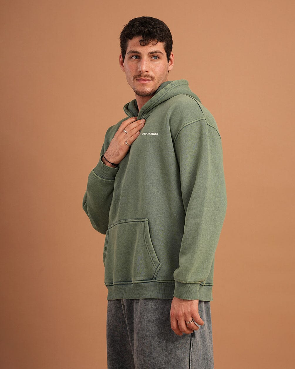 Mint IYS Washed Hoodie Acid Washed Hoodies IN YOUR SHOE
