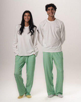Mint Stripes Fluffy Pjoys Fluffy Pjoys IN YOUR SHOE S