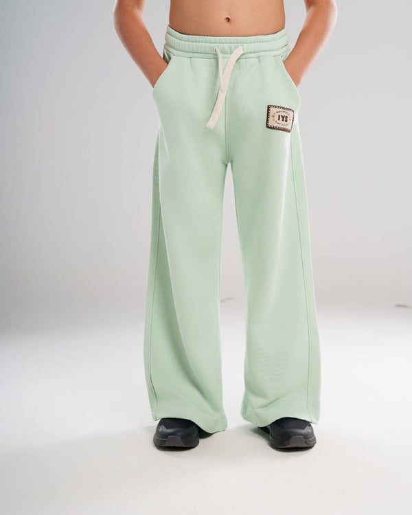 Mint Wide Leg Kids Sweatpants