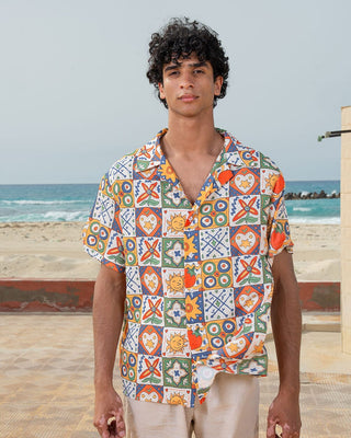 Mosaic Tiles Hawaiian Shirt Hawaiian Shirt IN YOUR SHOE M