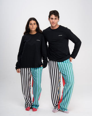 Multicolor Striped Fluffy Pjoys Fluffy Pjoys IN YOUR SHOE S