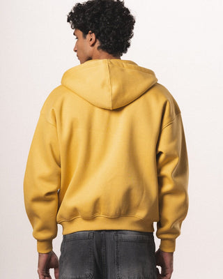 Mustard Afterclass Boxy Zip-Up Hoodie Zip Up Hoodies IN YOUR SHOE XL