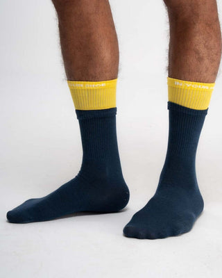 Mustard Teal Double Layered Neck Socks Neck Socks IN YOUR SHOE