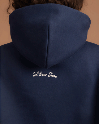 Navy Heavy Boxy Hoodie Heavy Boxy Hoodies IN YOUR SHOE