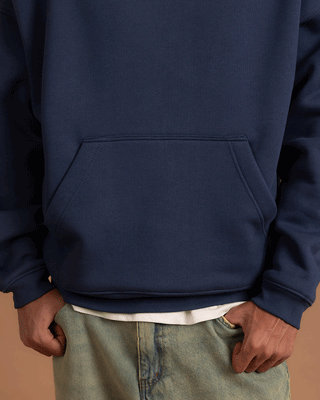Navy Heavy Boxy Hoodie Heavy Boxy Hoodies IN YOUR SHOE