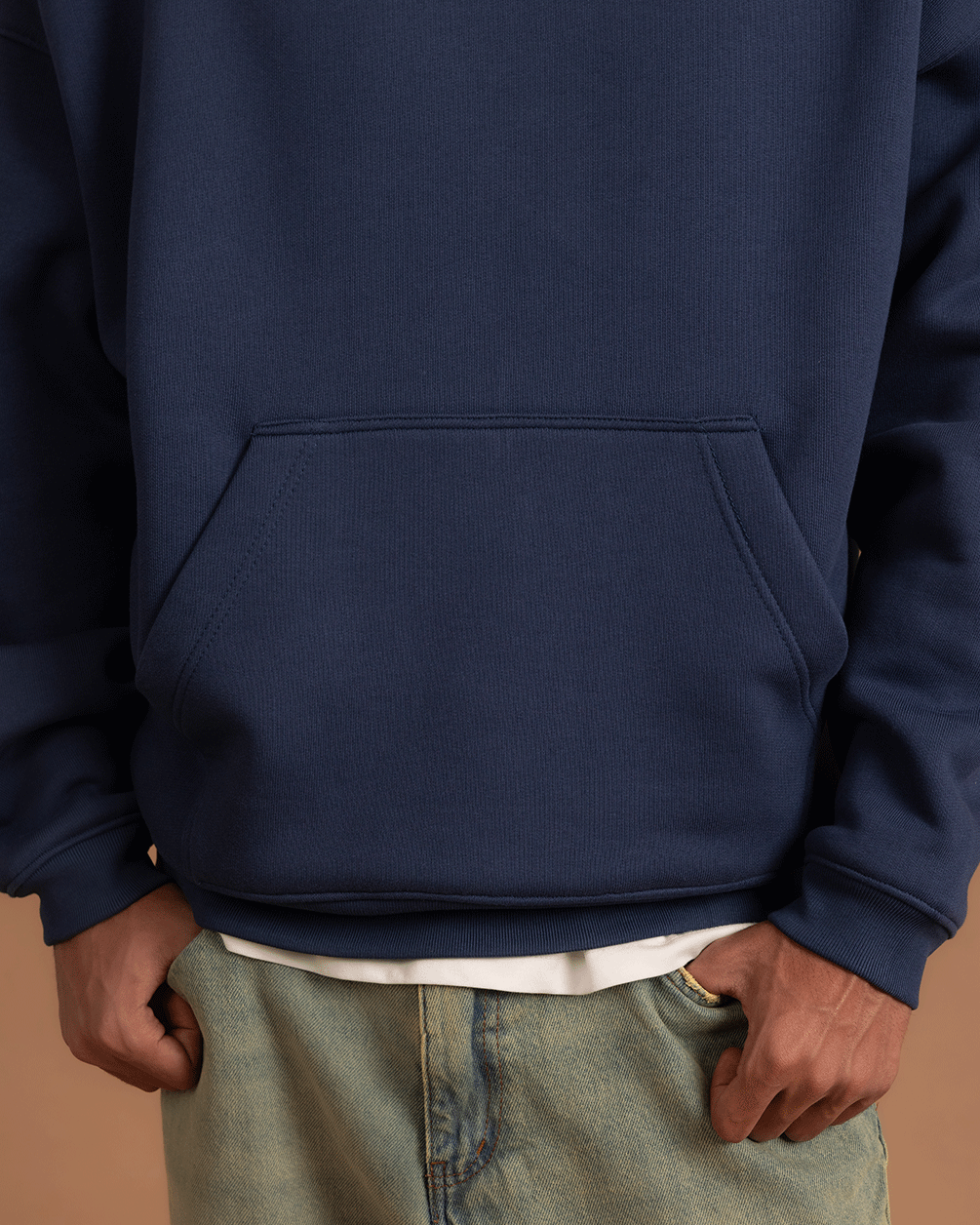 Navy Heavy Boxy Hoodie Heavy Boxy Hoodies IN YOUR SHOE
