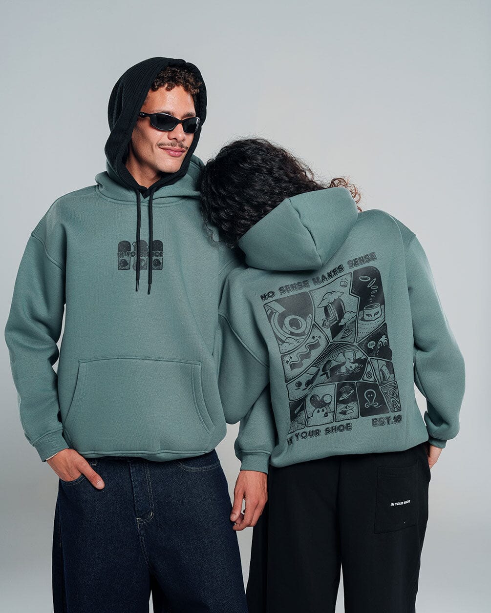 No Sense Makes Sense Hoodie Printed Hoodies IN YOUR SHOE S
